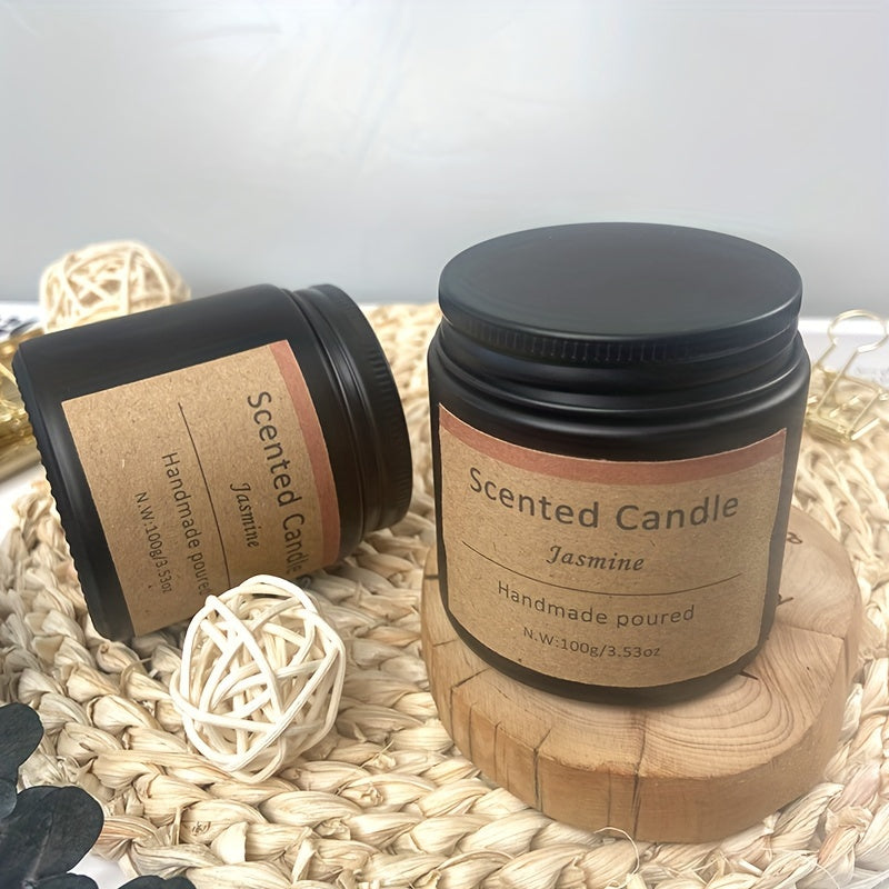 12-Pack Scented Candle Set, 100g (3.53oz) Home Smokeless Candle, 30 Hours Burning Time, Home Aromatherapy, Black Glass Gift Box Set, Wedding, Birthday, Halloween, Thanksgiving, Christmas, Mom, Friend, Wife, Sister, Women's Ho