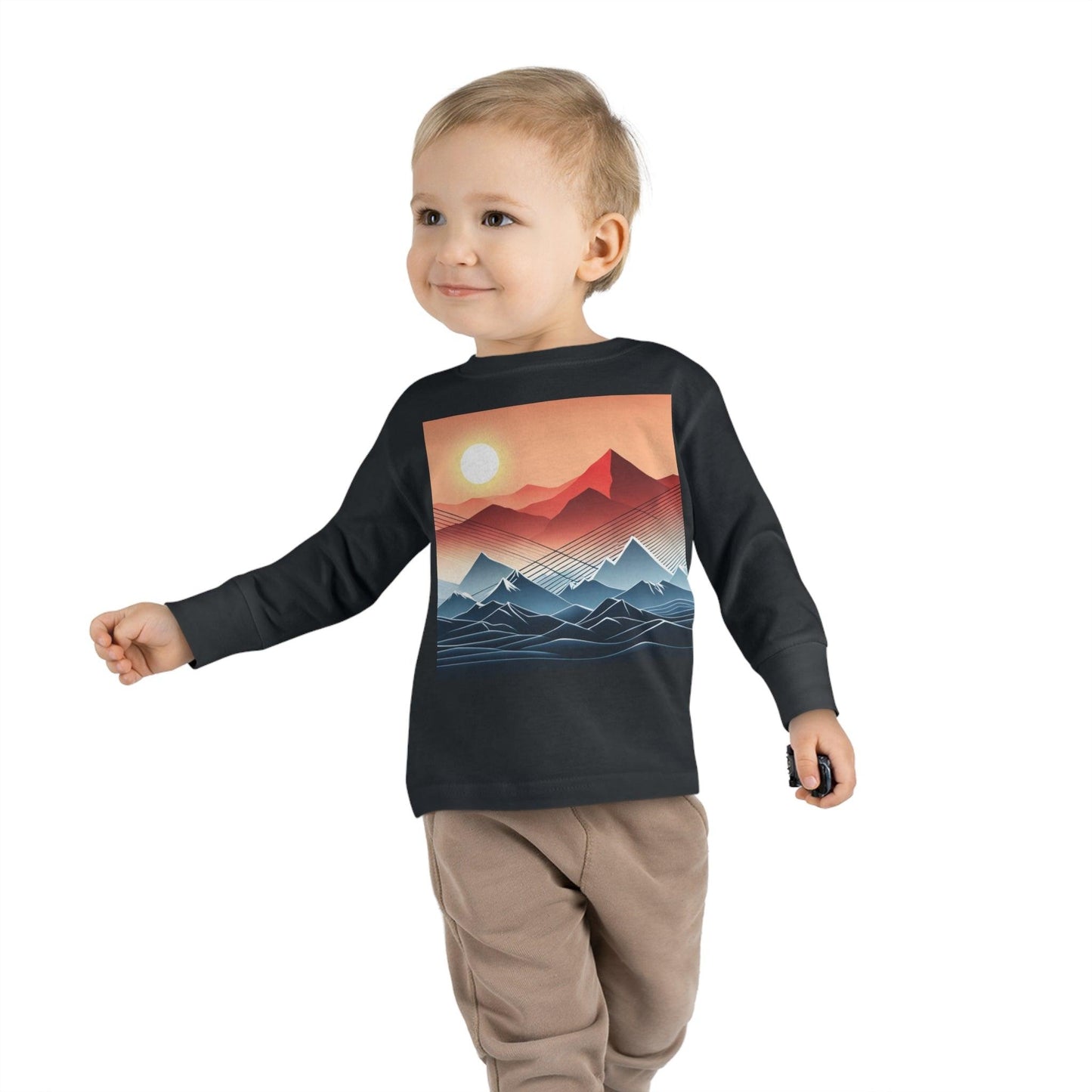 Desert Mountain Toddler Long Sleeve Tee - Lizard Vigilante