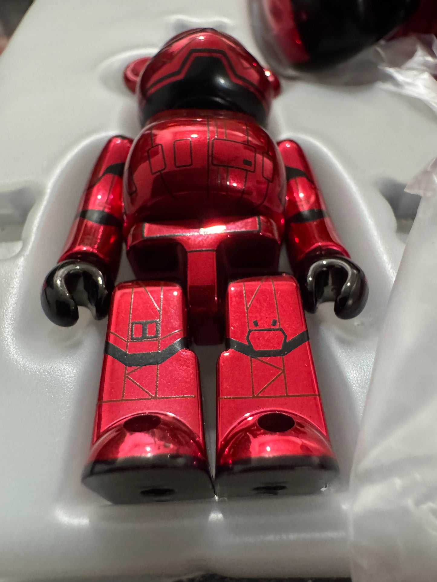 Medicom Bearbrick Star Wars Sith Trooper Chrome Version 400% and 100% Grail