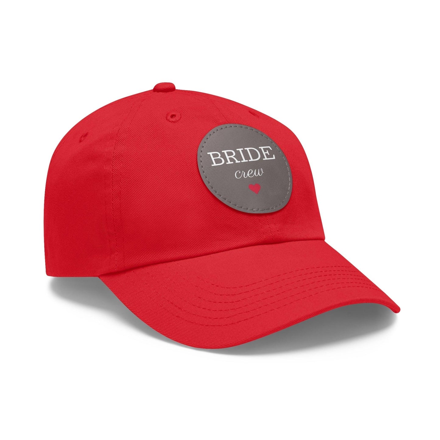 Bride Crew Dad Hat with Leather Patch (Round) - Lizard Vigilante