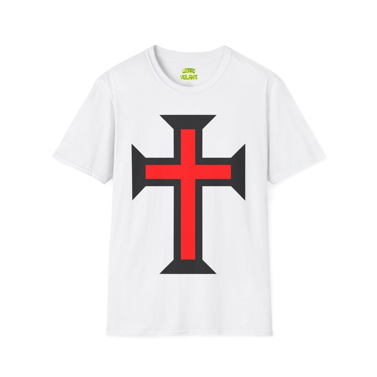 Crimson Cross Unisex Softstyle T-Shirt - Lizard Vigilante