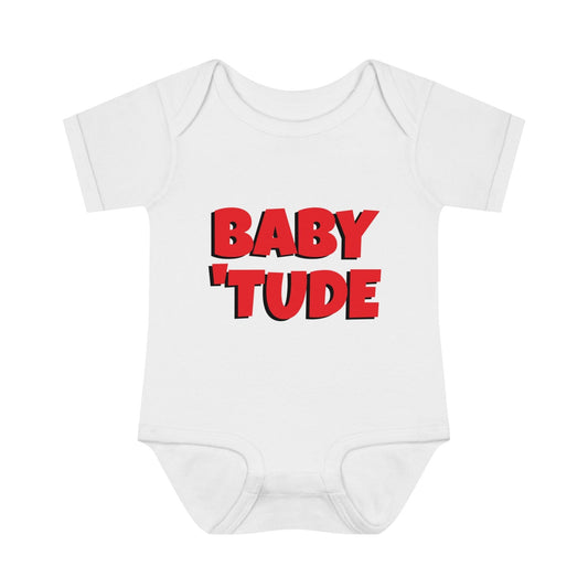 BABY 'TUDE Infant Baby Rib Bodysuit - Lizard Vigilante