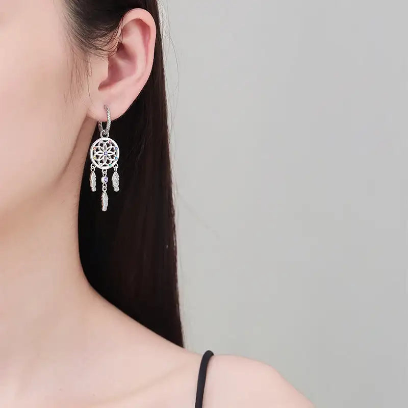 Dream Catcher Earrings Women's Minority Fashion Diamond