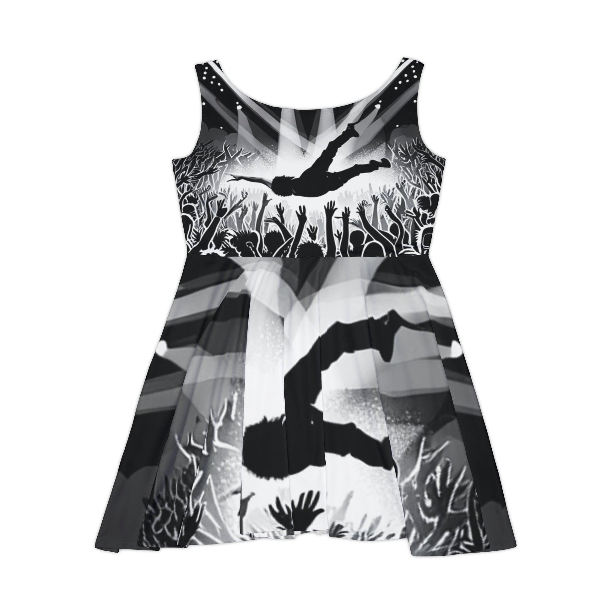 Crowd Surfing Women's Skater Dress - Lizard Vigilante