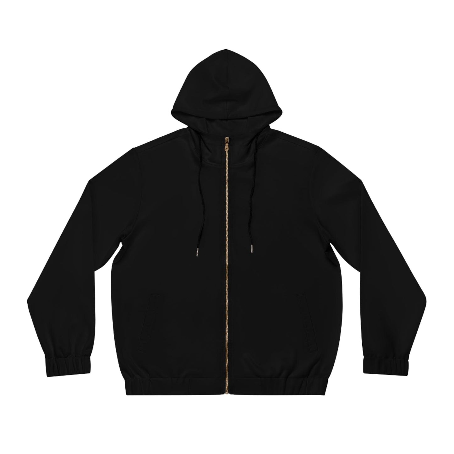 Black Men's Full-Zip Hoodie - Lizard Vigilante