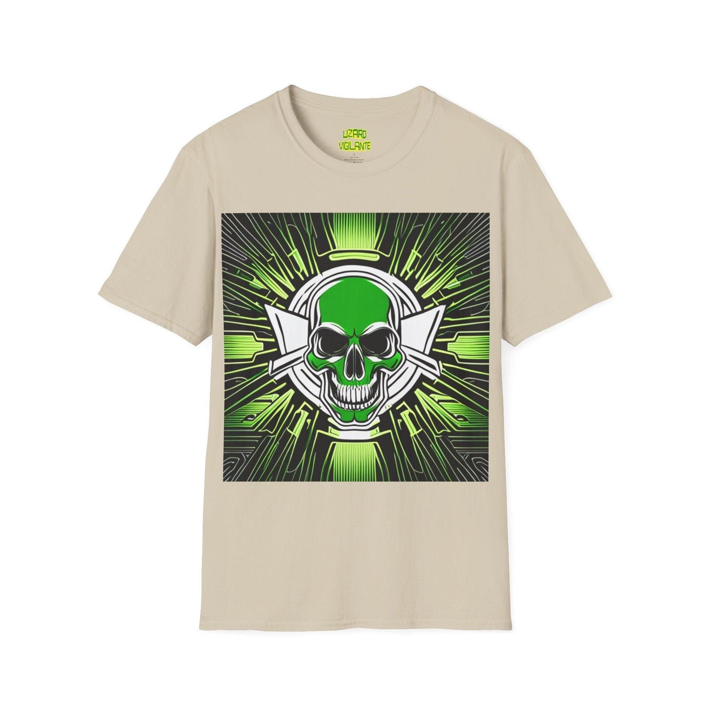 Skully Greene Unisex Softstyle T-Shirt - Lizard Vigilante