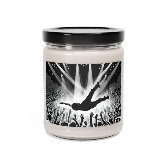 Crowd Surfing Metal Scented Soy Candle, 9oz - Lizard Vigilante