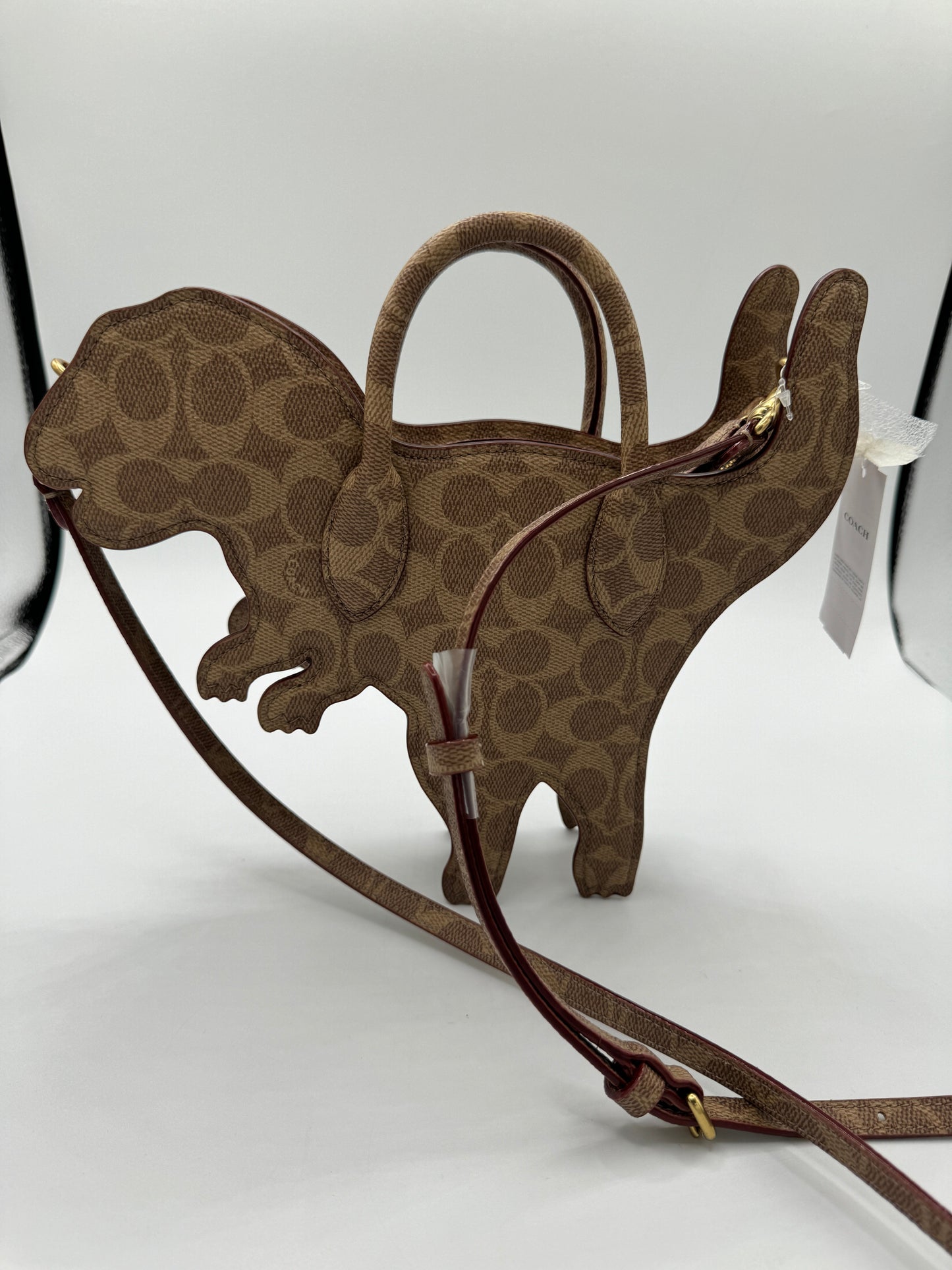 Coach Rexy Bag In Signature Canvas Imported With Keychain