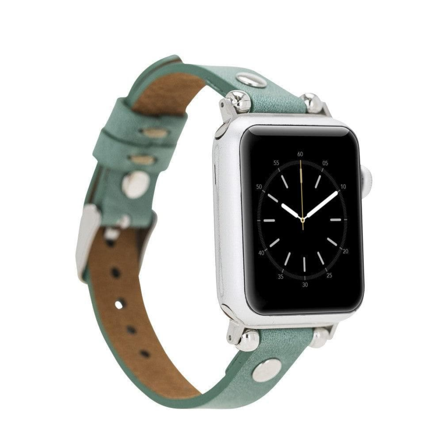 Apple Watch Light Mint Green Leather Strap - Detroit