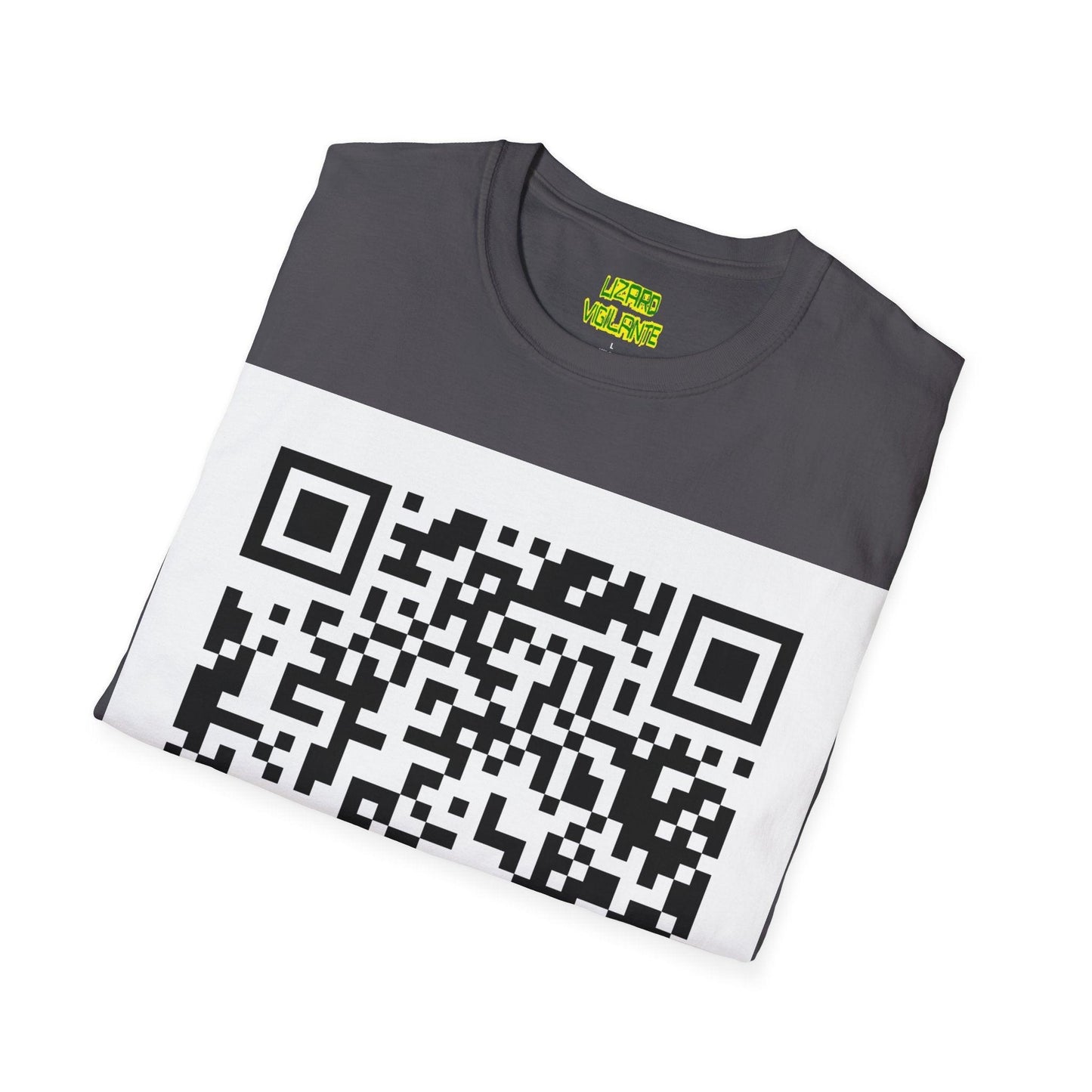 Lizard Vigilante QR Code Unisex Softstyle T-Shirt - Lizard Vigilante