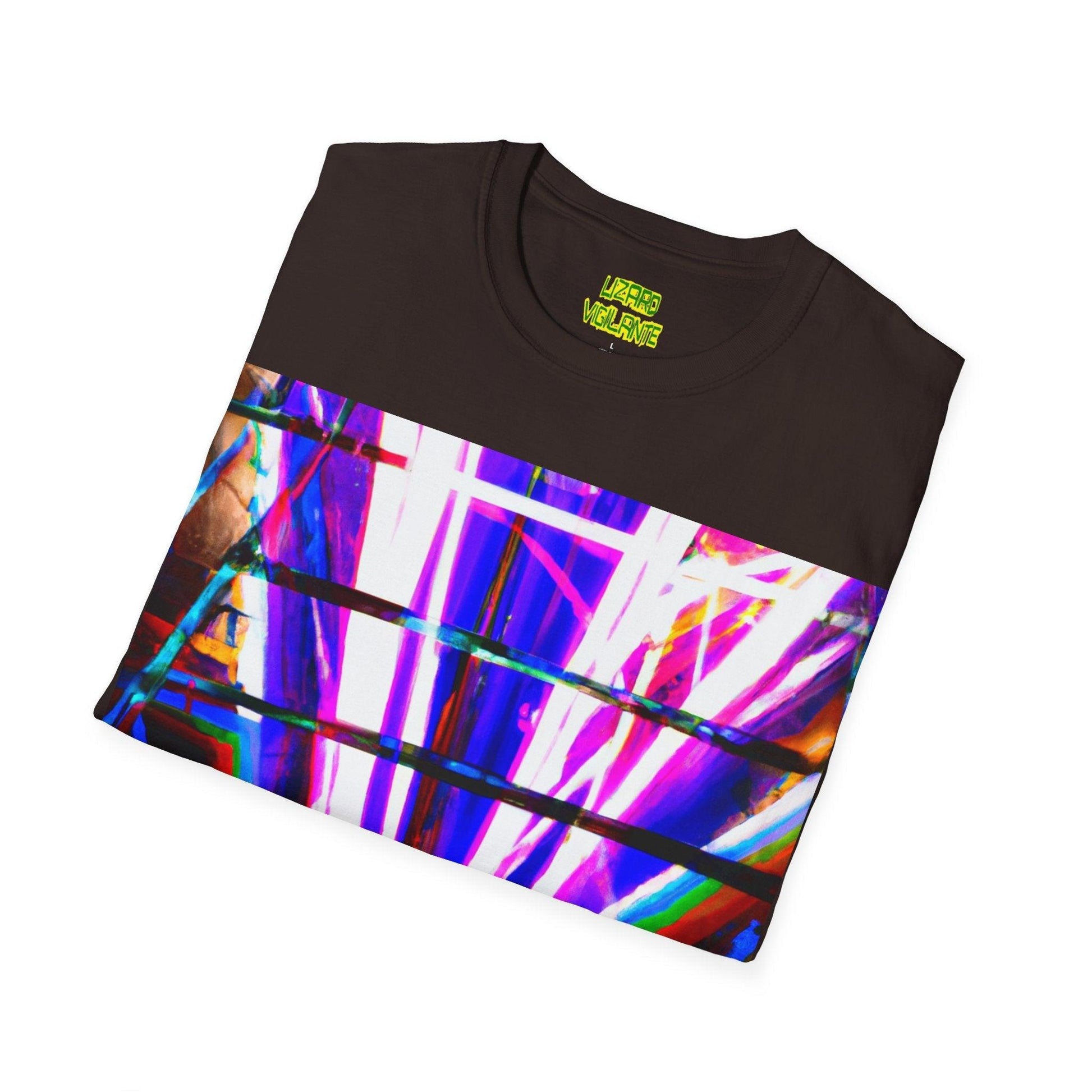 Neon Jail BoomBox Unisex Softstyle T-Shirt - Lizard Vigilante