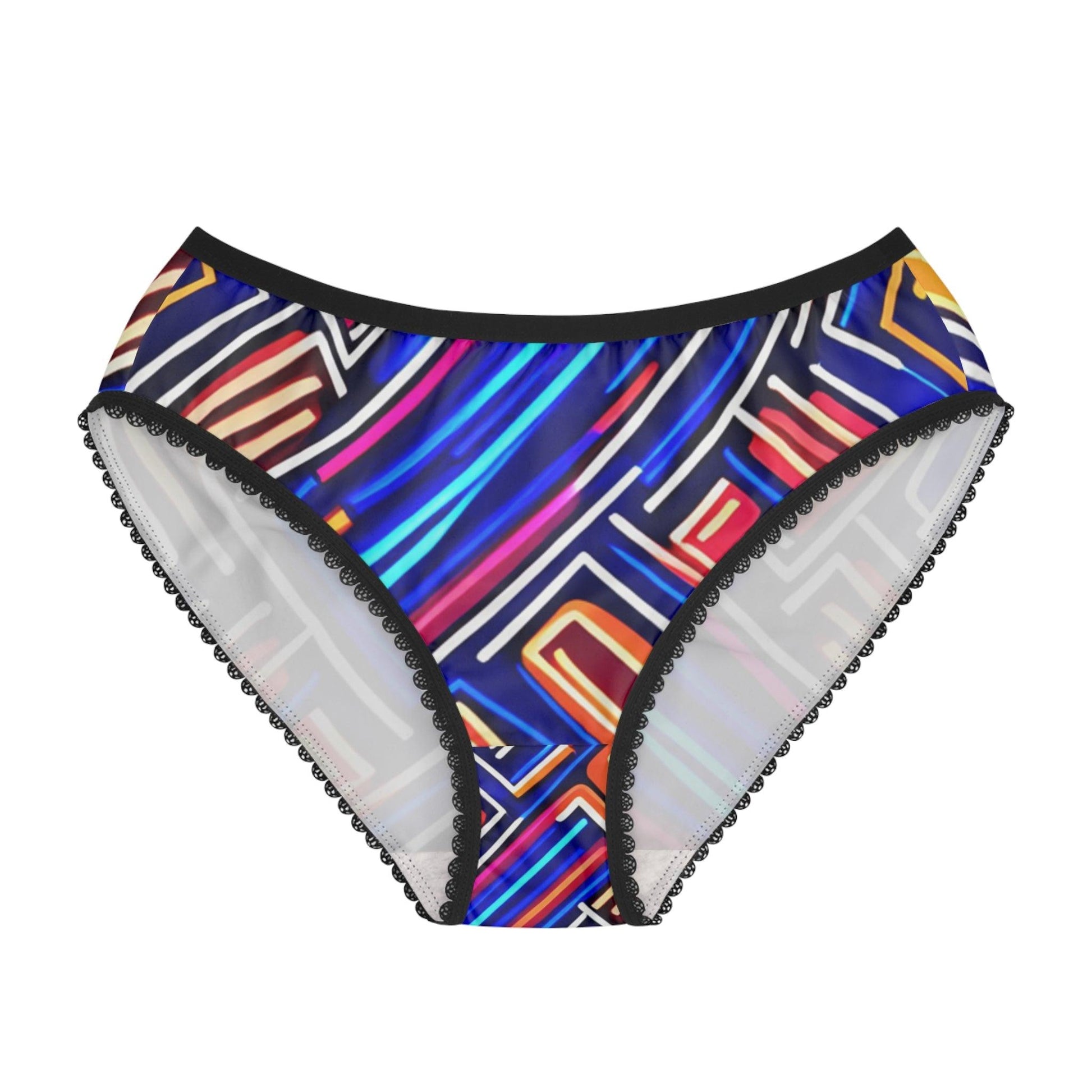 Neon Track Women's Briefs (AOP) - Lizard Vigilante