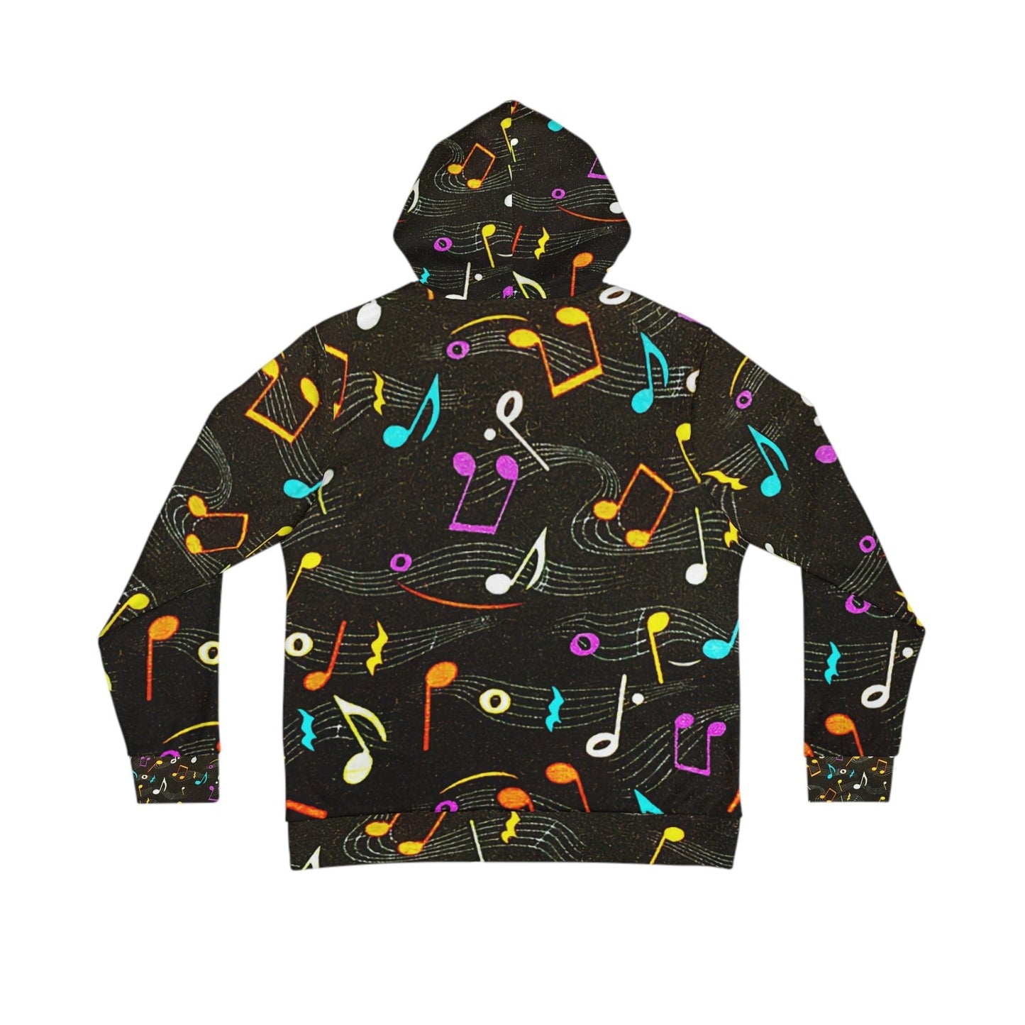 Musical Notes Men's Hoodie - Lizard Vigilante