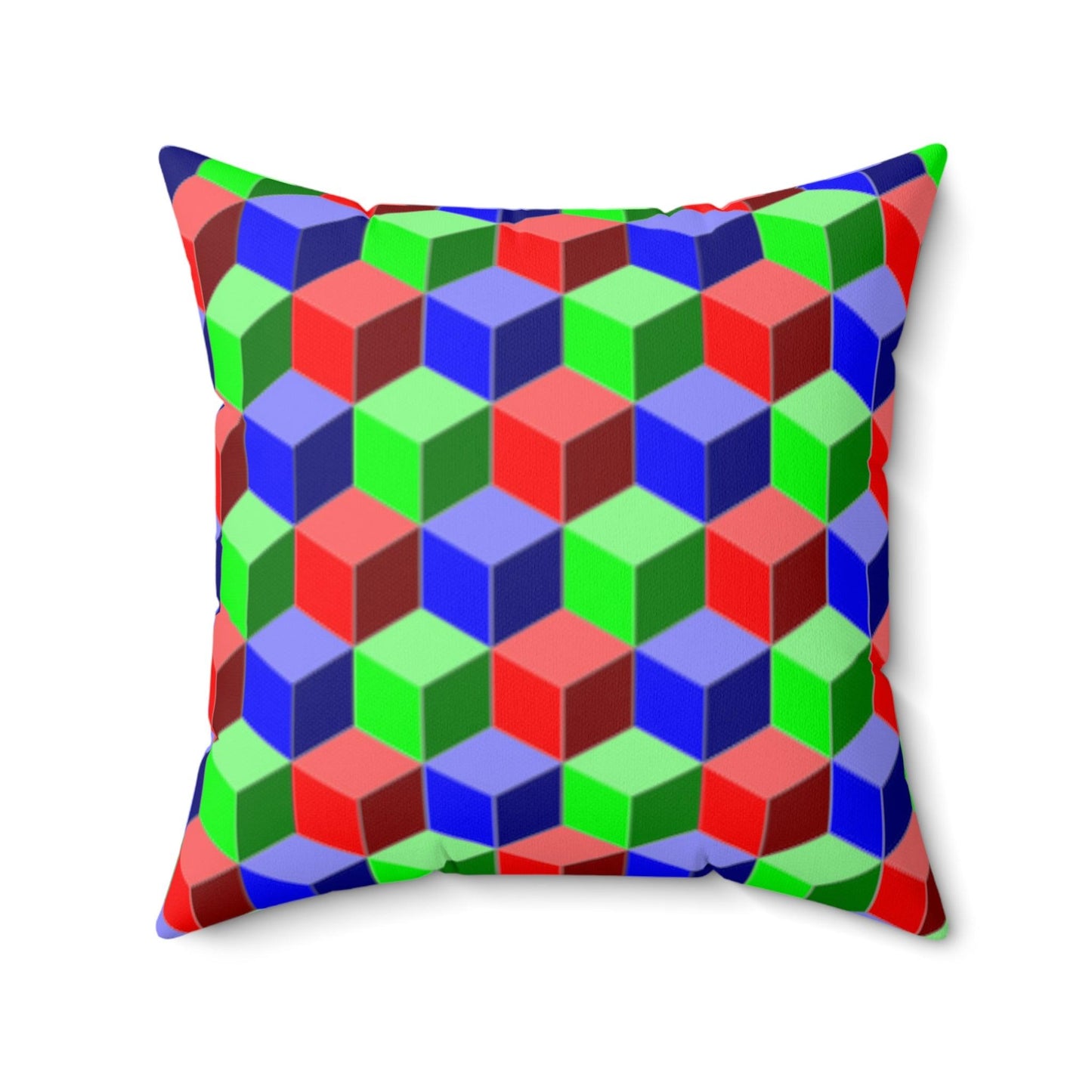 Qubed Spun Polyester Square Pillow - Lizard Vigilante