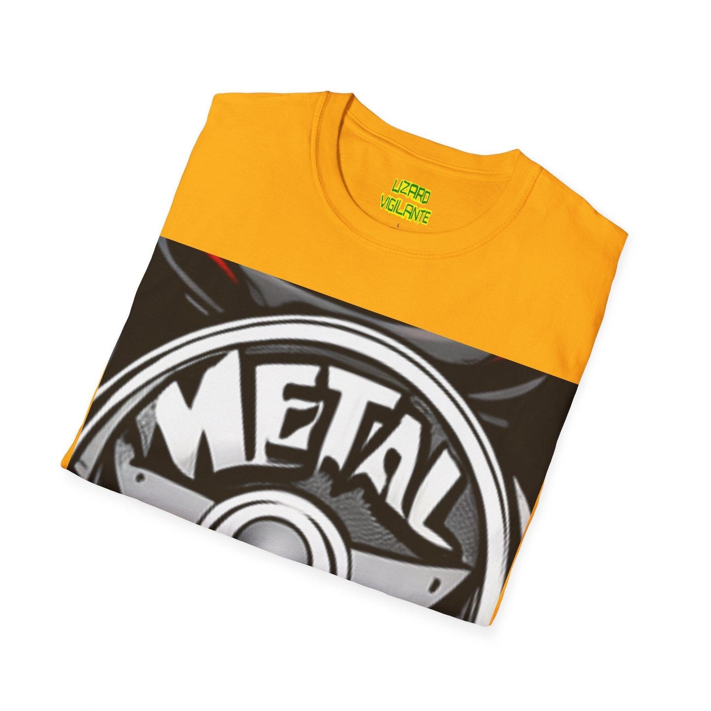 METAL Puree' Logo Unisex Softstyle T-Shirt - Lizard Vigilante