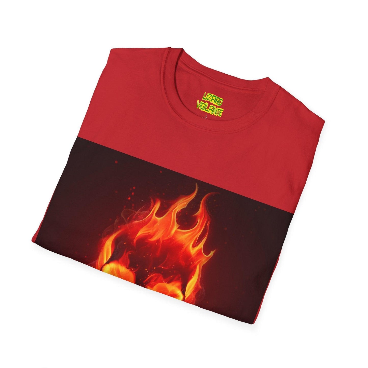 Flamehead Unisex Softstyle T-Shirt - Lizard Vigilante