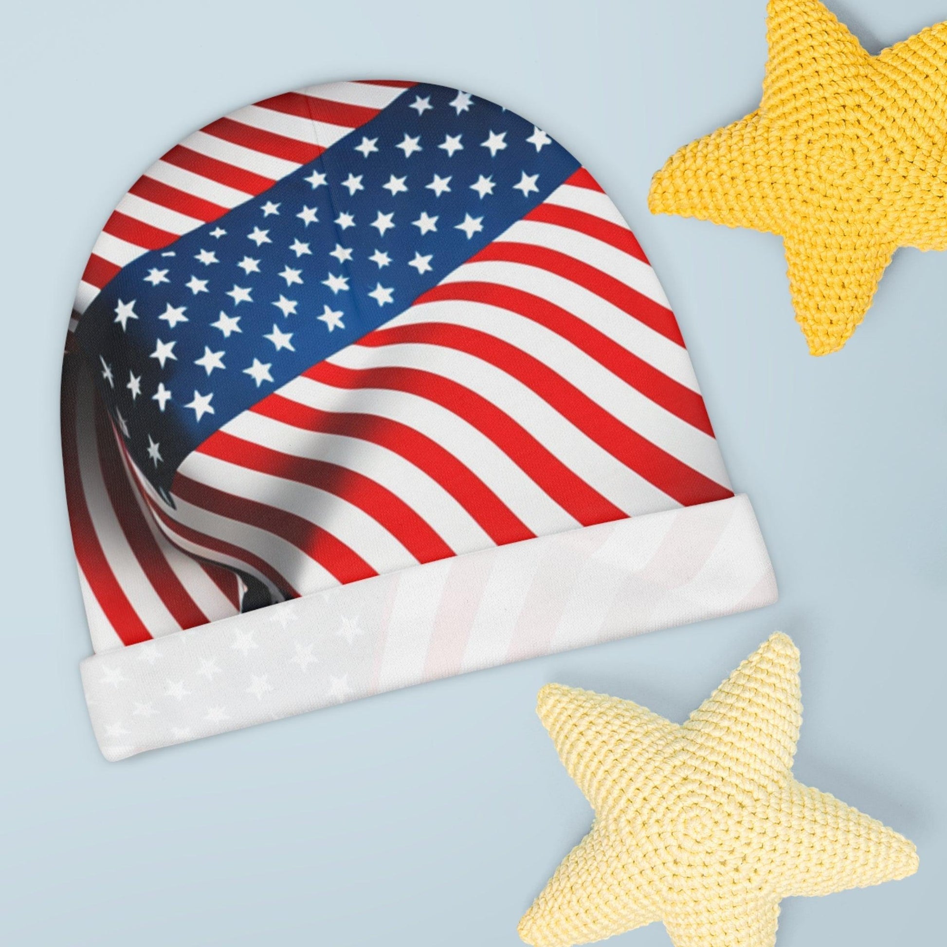 American Flag Baby Beanie - Lizard Vigilante