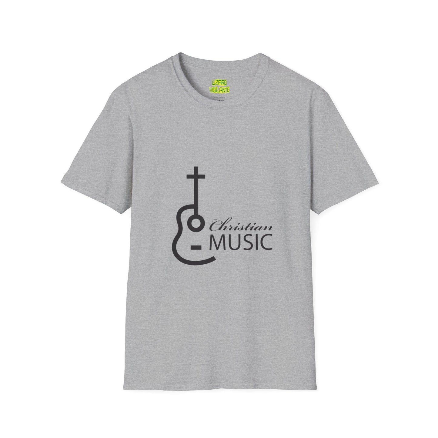 Christian Acoustic Cross Unisex Softstyle T-Shirt - Lizard Vigilante