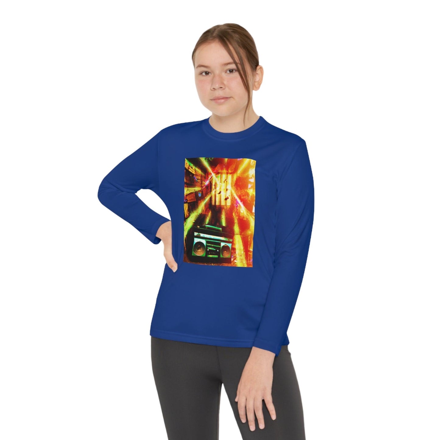 Prison BoomBox Light Burst Youth Long Sleeve Competitor Tee - Lizard Vigilante