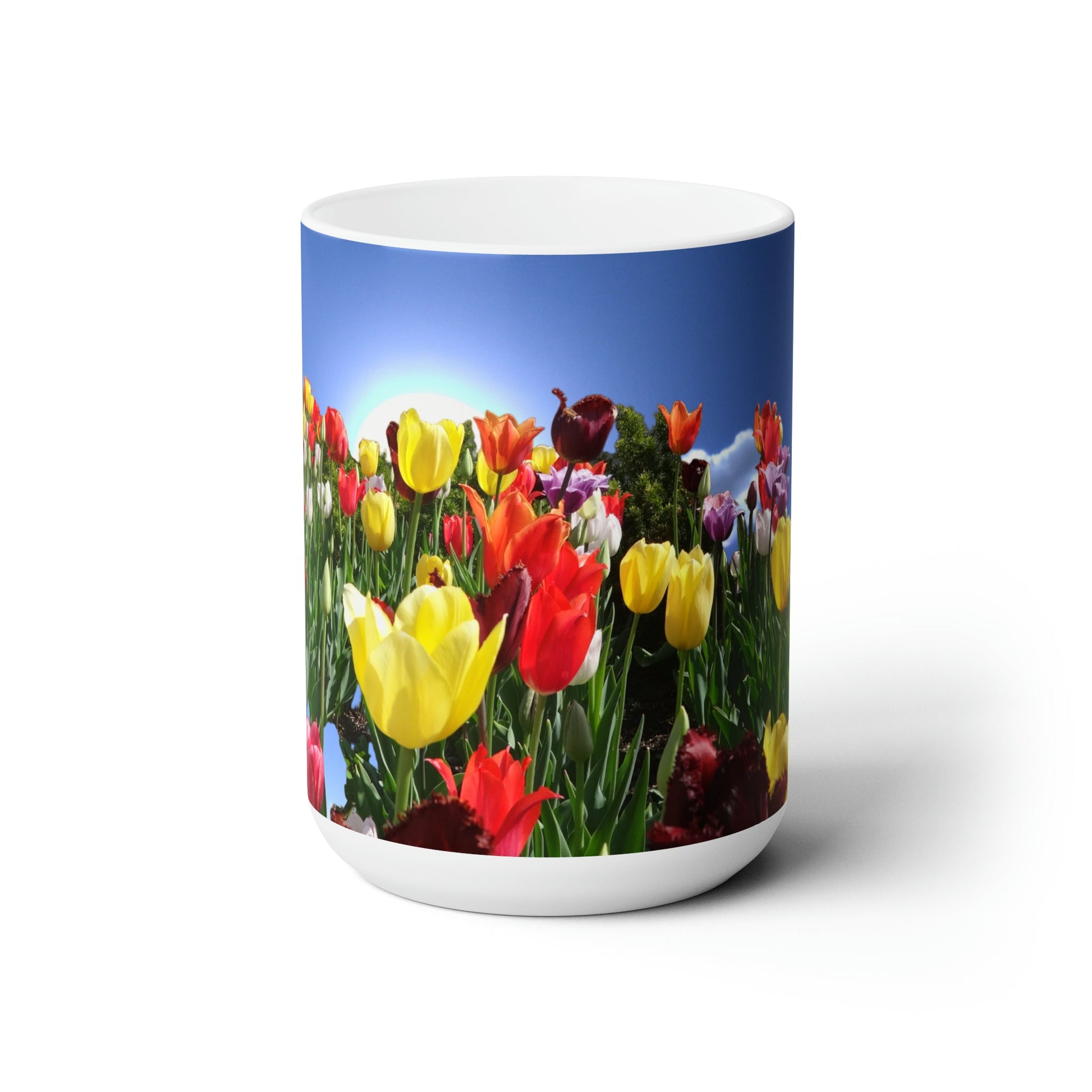 Flowery Ceramic Mug 15oz - Lizard Vigilante