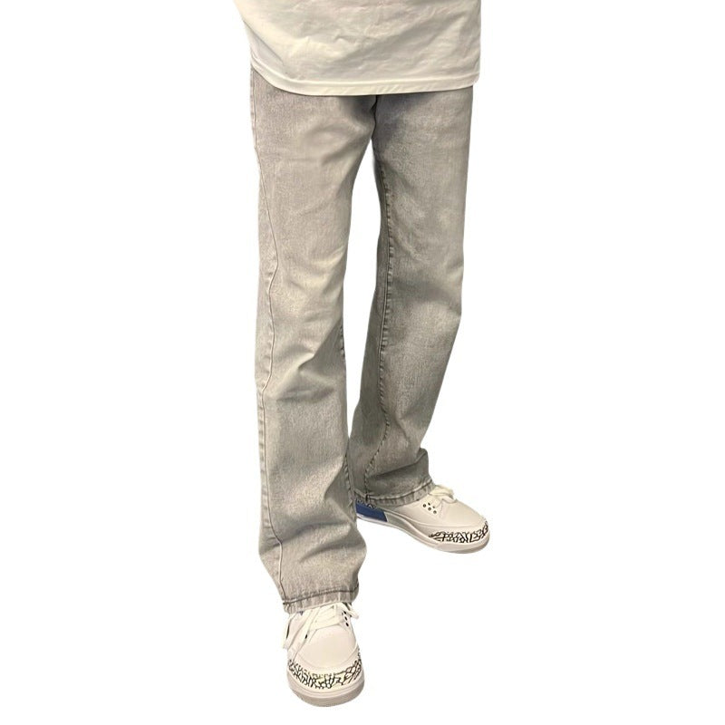 Youth Casual Male Straight-leg Denim