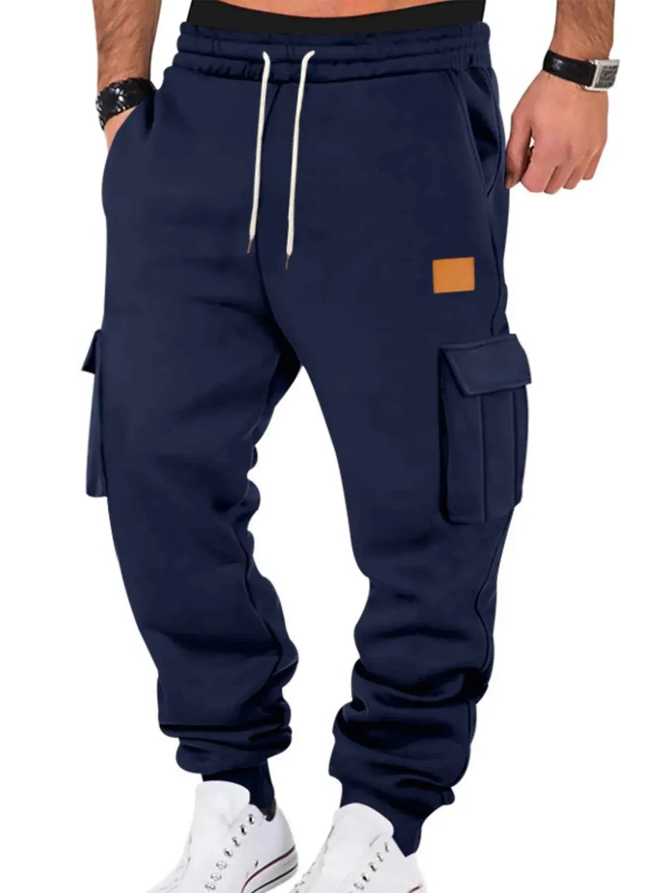 Men's Full Size Drawstring Cargo Jogger Pants Plus Size