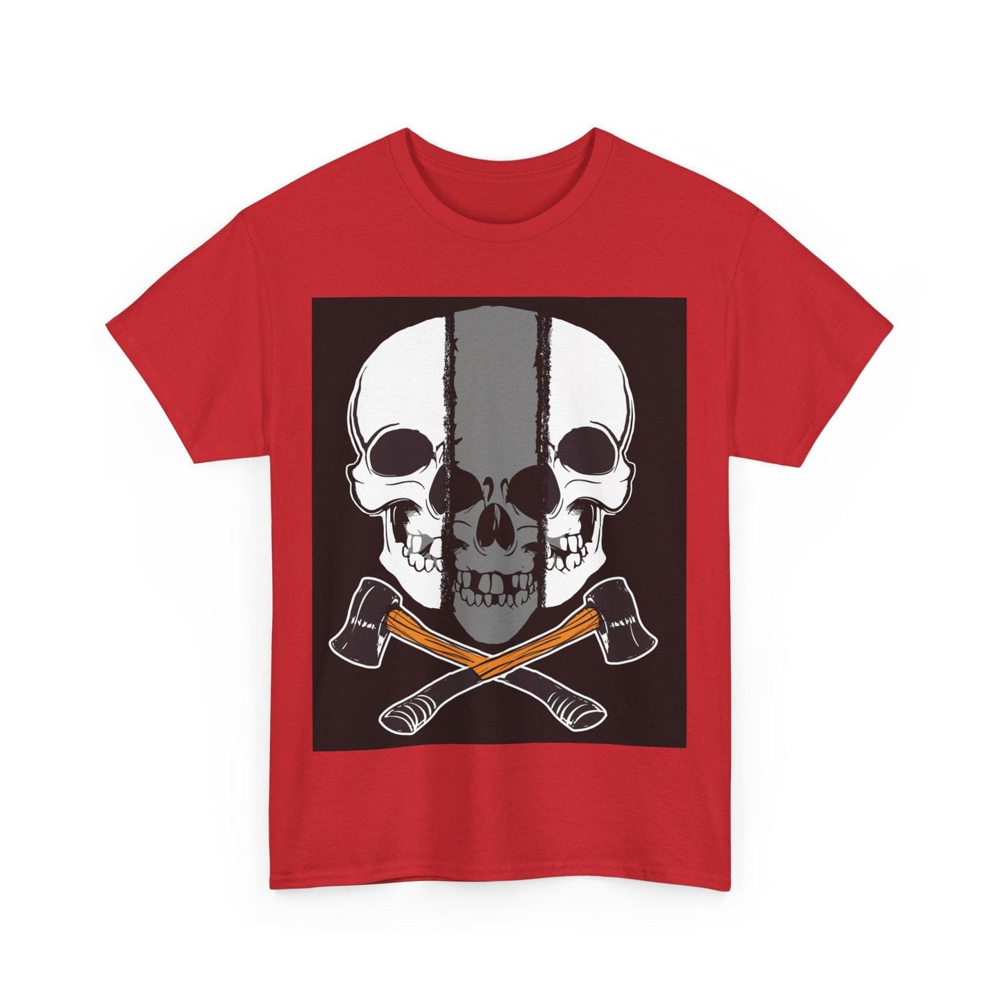 Hatchet Skull Unisex Heavy Cotton Tee - Lizard Vigilante