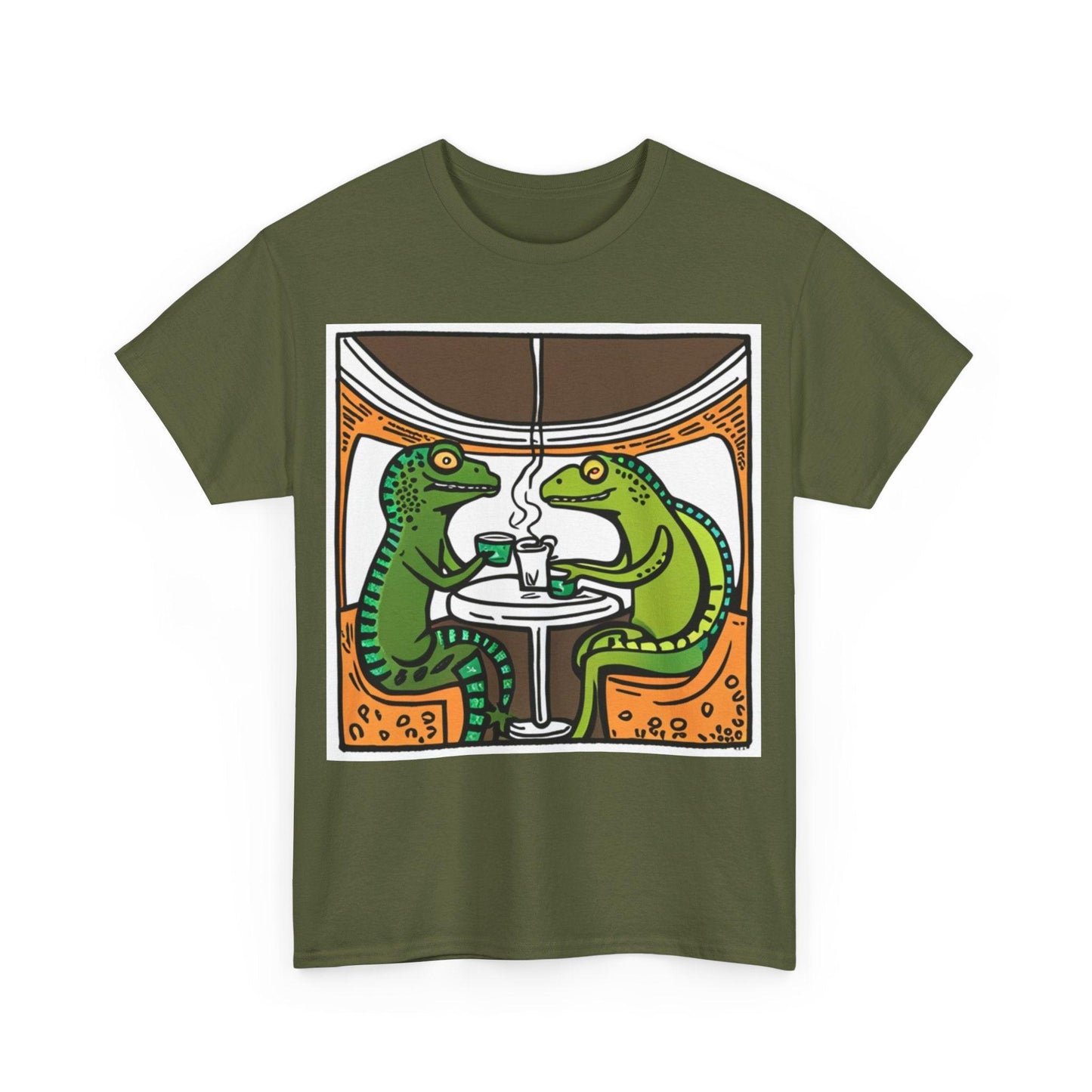 HQ Coffee Brk Unisex Heavy Cotton Tee - Lizard Vigilante