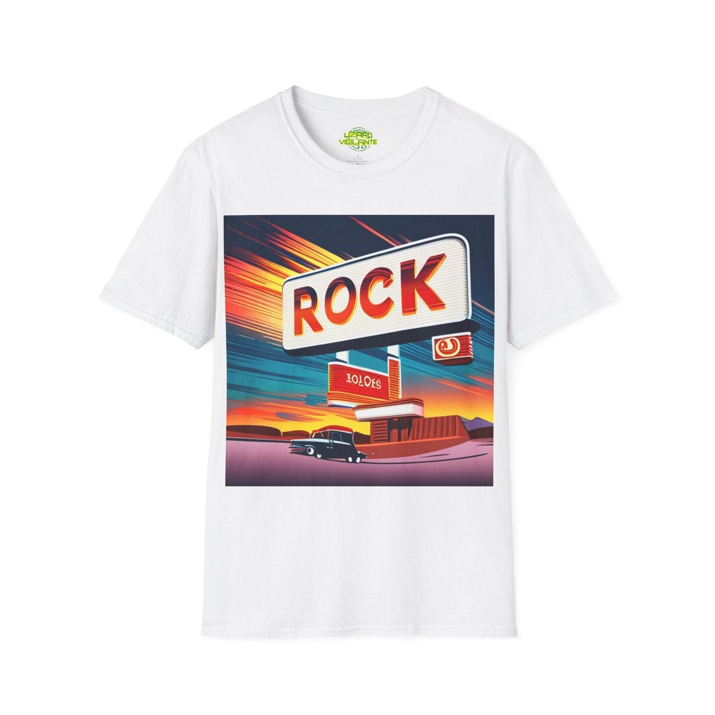 Rock Station Unisex Softstyle T-Shirt - Lizard Vigilante