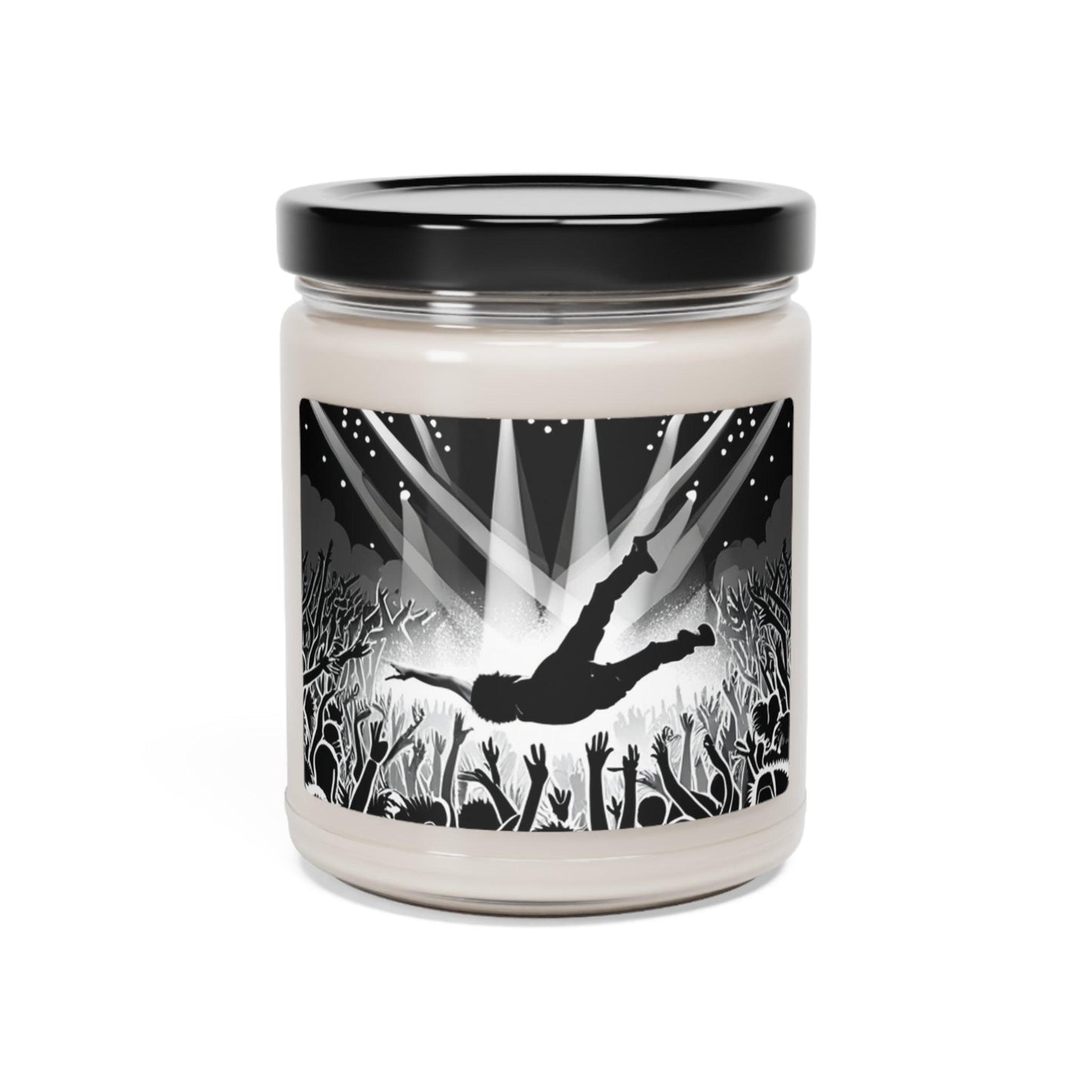 Crowd Surfing Metal Scented Soy Candle, 9oz - Lizard Vigilante