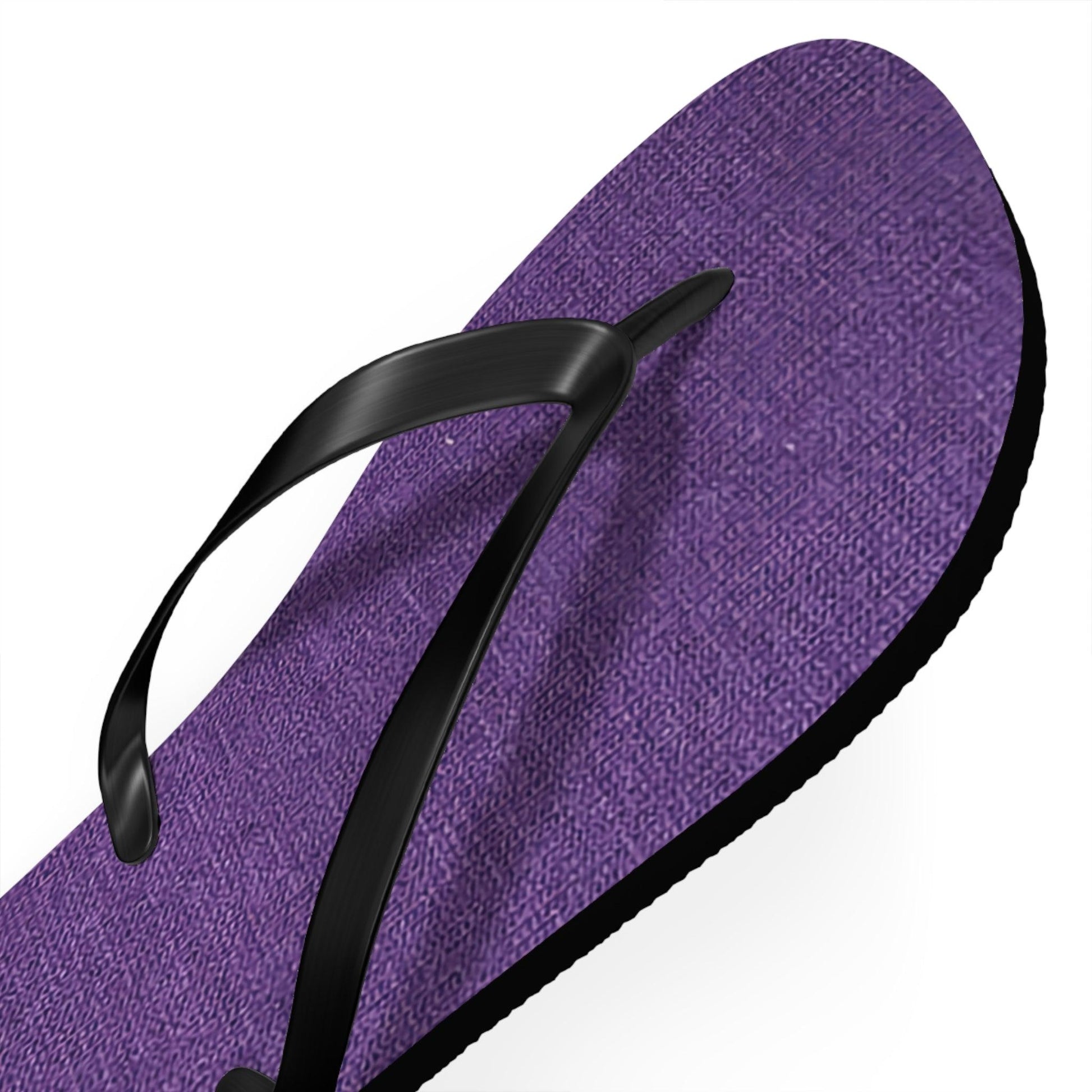 Faux Purple Silk Flip Flops - Lizard Vigilante