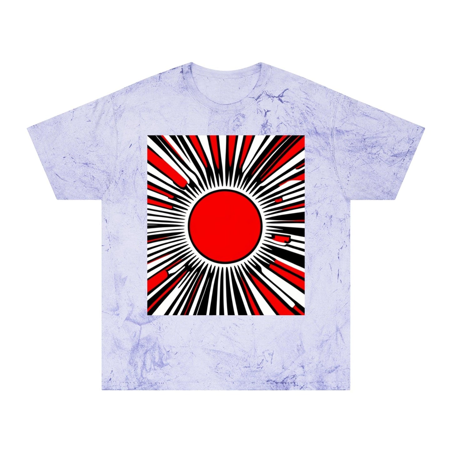 Red Circ Unisex Color Blast T-Shirt - Lizard Vigilante