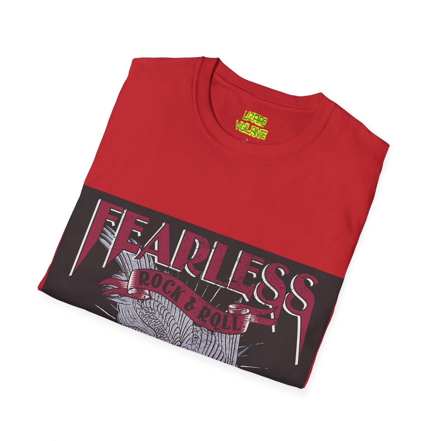 Fearless Rock & Roll Unisex Softstyle T-Shirt - Lizard Vigilante