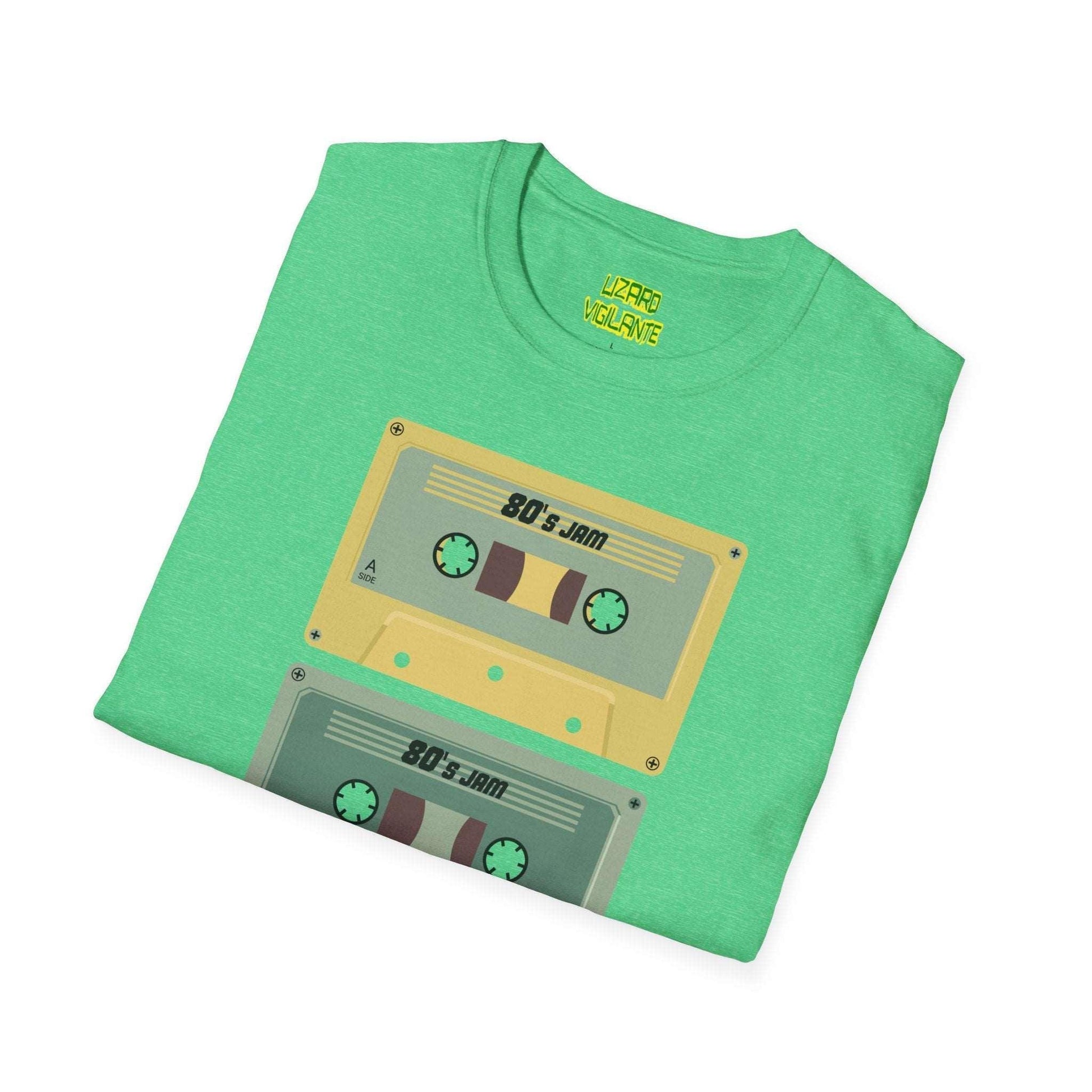 80s Jam MixTape Cassettes Unisex Softstyle T-Shirt - Lizard Vigilante