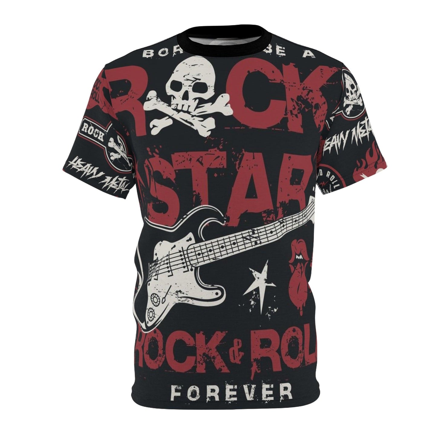 Skull RNR Forever Unisex Cut & Sew Tee (AOP) - Lizard Vigilante