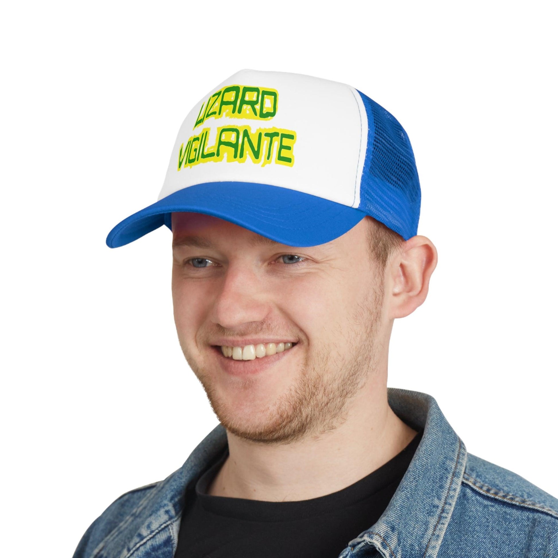 Lizard Vigilante Mesh Cap - Premium Hats from Printify - Just $14.99! Shop now at Lizard Vigilante