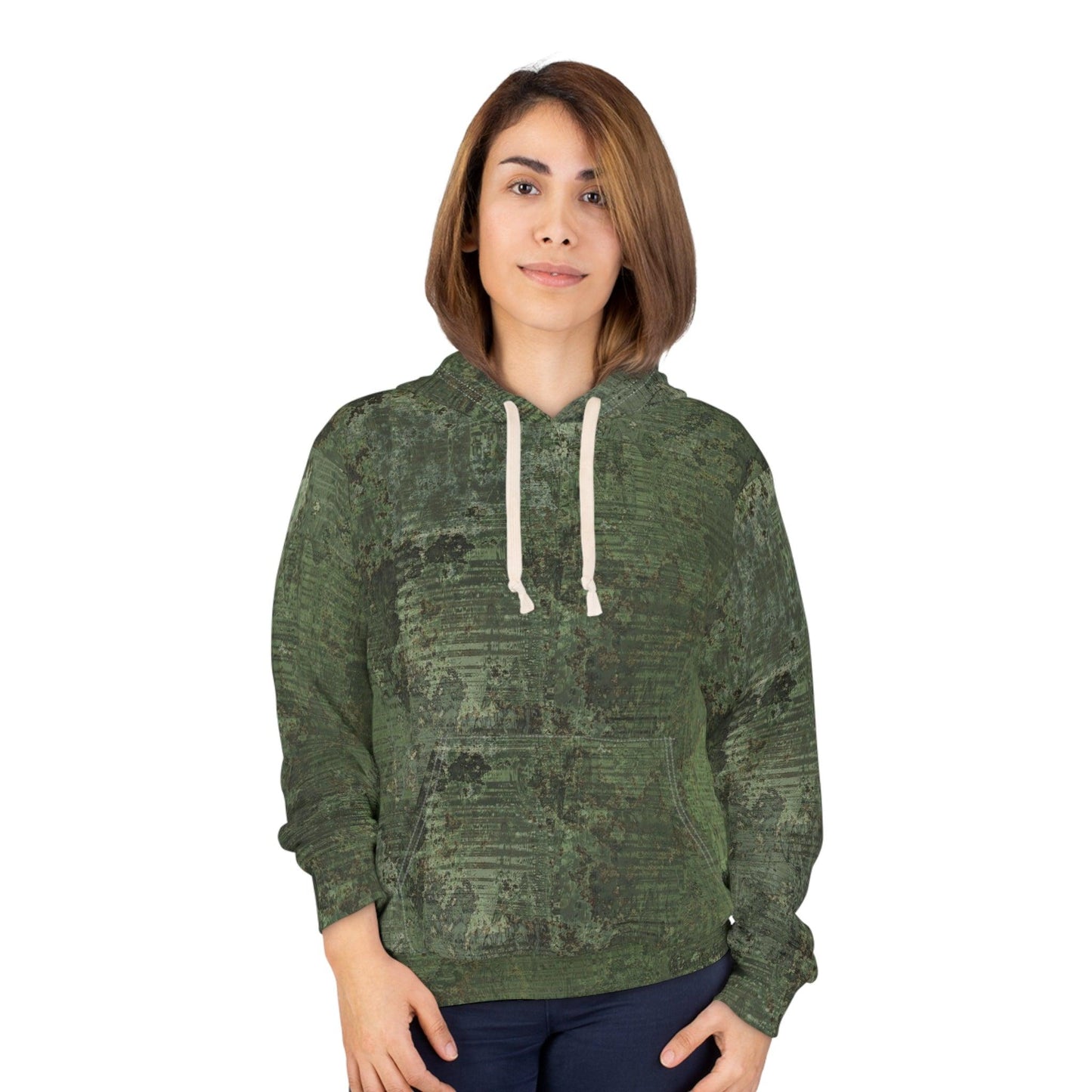 Dirty Green Camo Army Unisex Pullover Hoodie - Lizard Vigilante