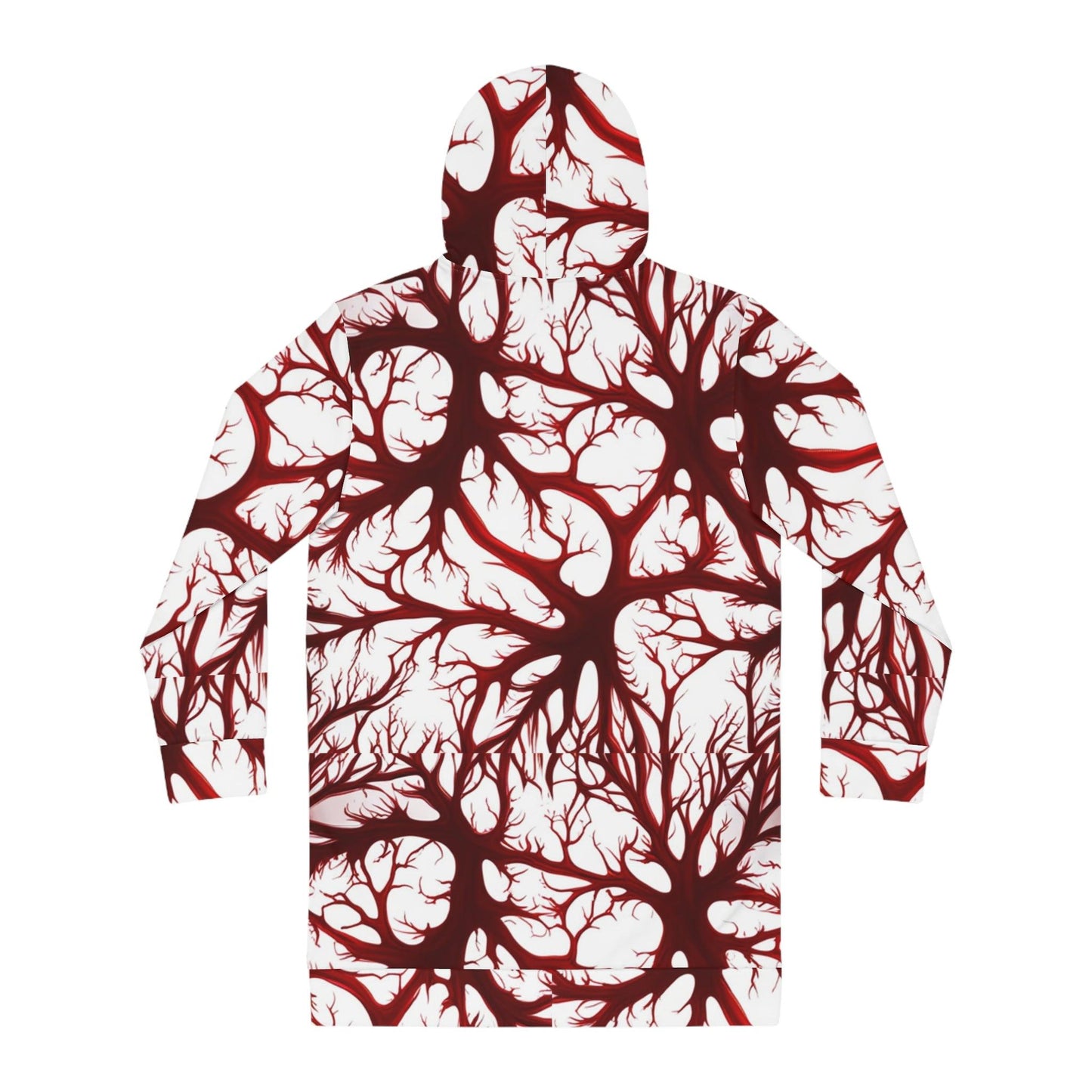 Women's Blood Network Hoodie Dress - Premium All Over Prints from Printify - Just $52.99! Shop now at Lizard Vigilante