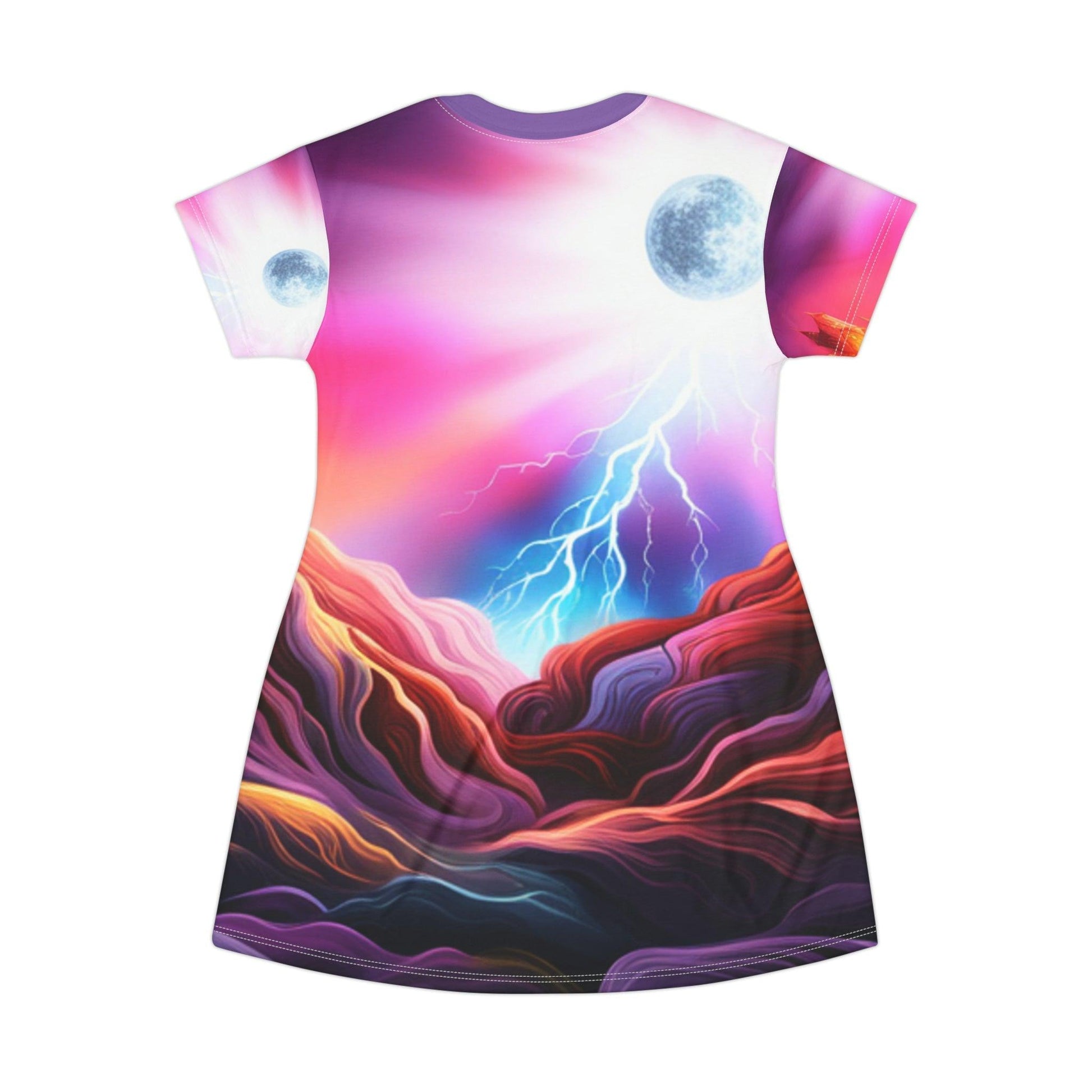 LightningOrb T-Shirt Dress - Lizard Vigilante