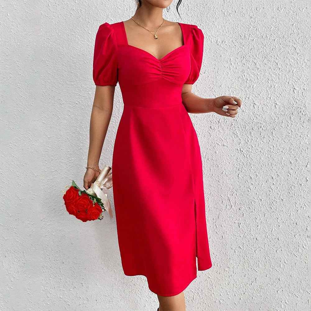 Women's European Split Fit : A-Line Dress