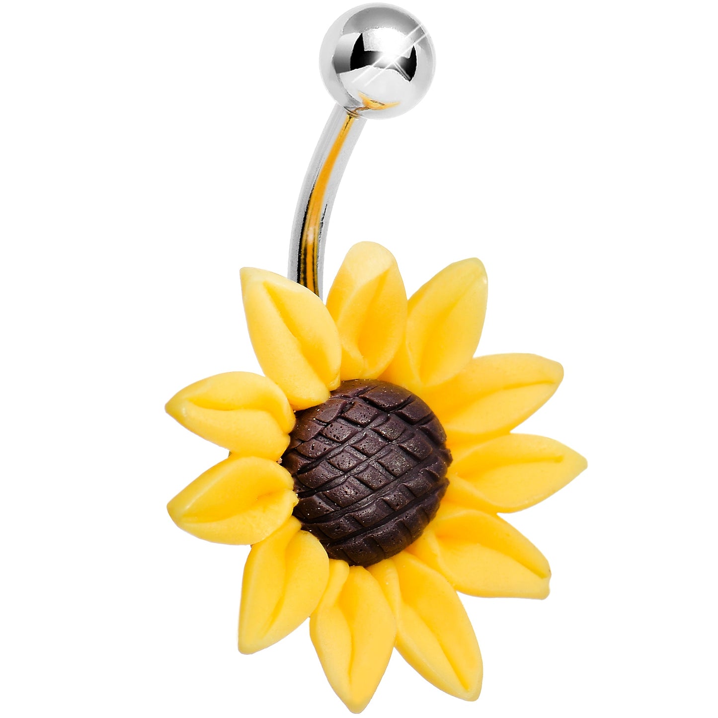 Stunning Sunflower Belly Ring