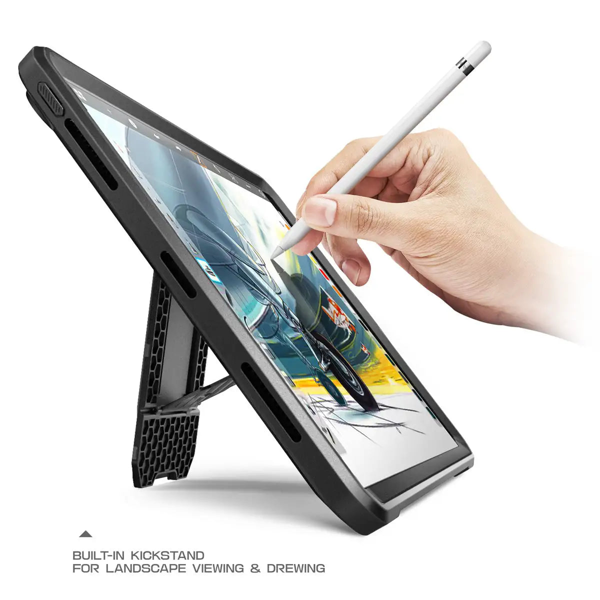 Smart Pen For IPad Pro 12.9, Full-body Cover With Built-in Screen Protector & Kickstand