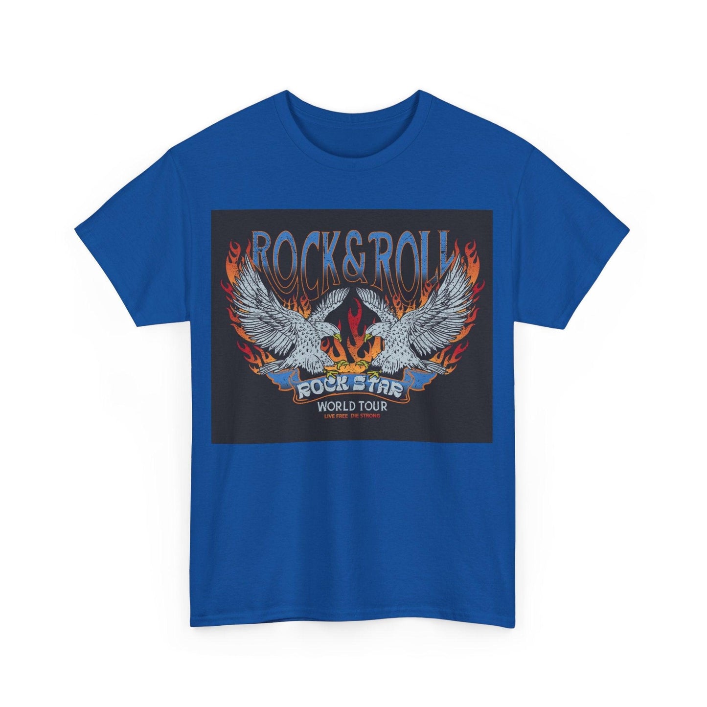 Rock & Roll Rock Star Unisex Heavy Cotton Tee - Premium T-Shirt from Printify - Just $24.06! Shop now at Lizard Vigilante