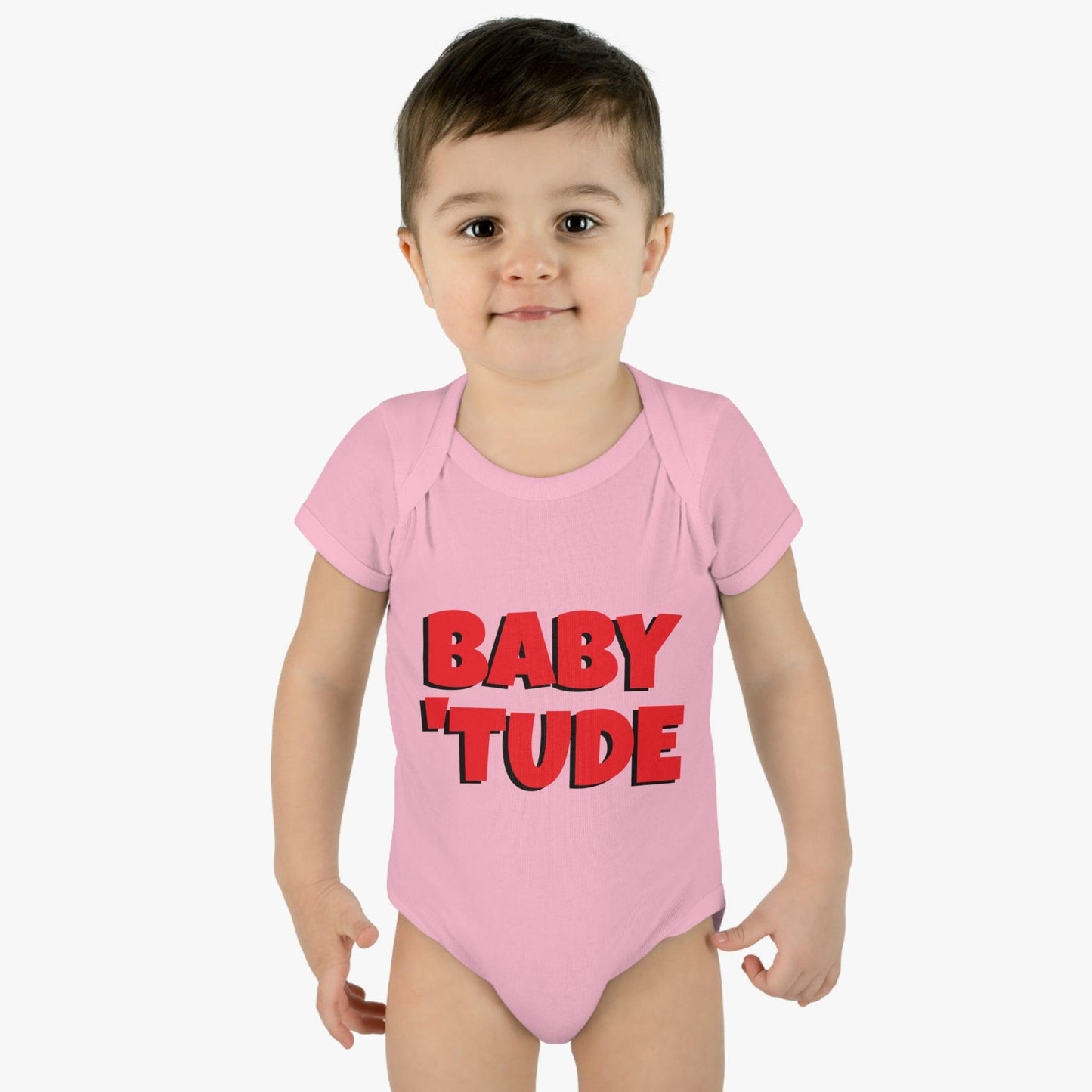 BABY 'TUDE Infant Baby Rib Bodysuit - Lizard Vigilante