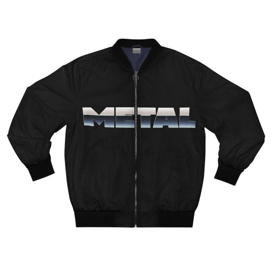 Men's METAL Bomber Jacket - Lizard Vigilante