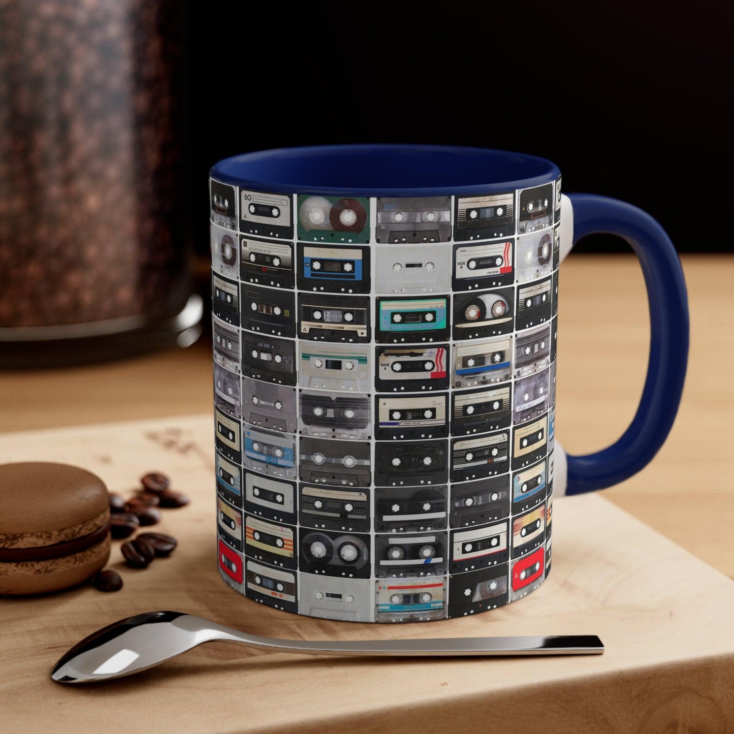 Cassettes Accent Coffee Mug, 11oz - Lizard Vigilante