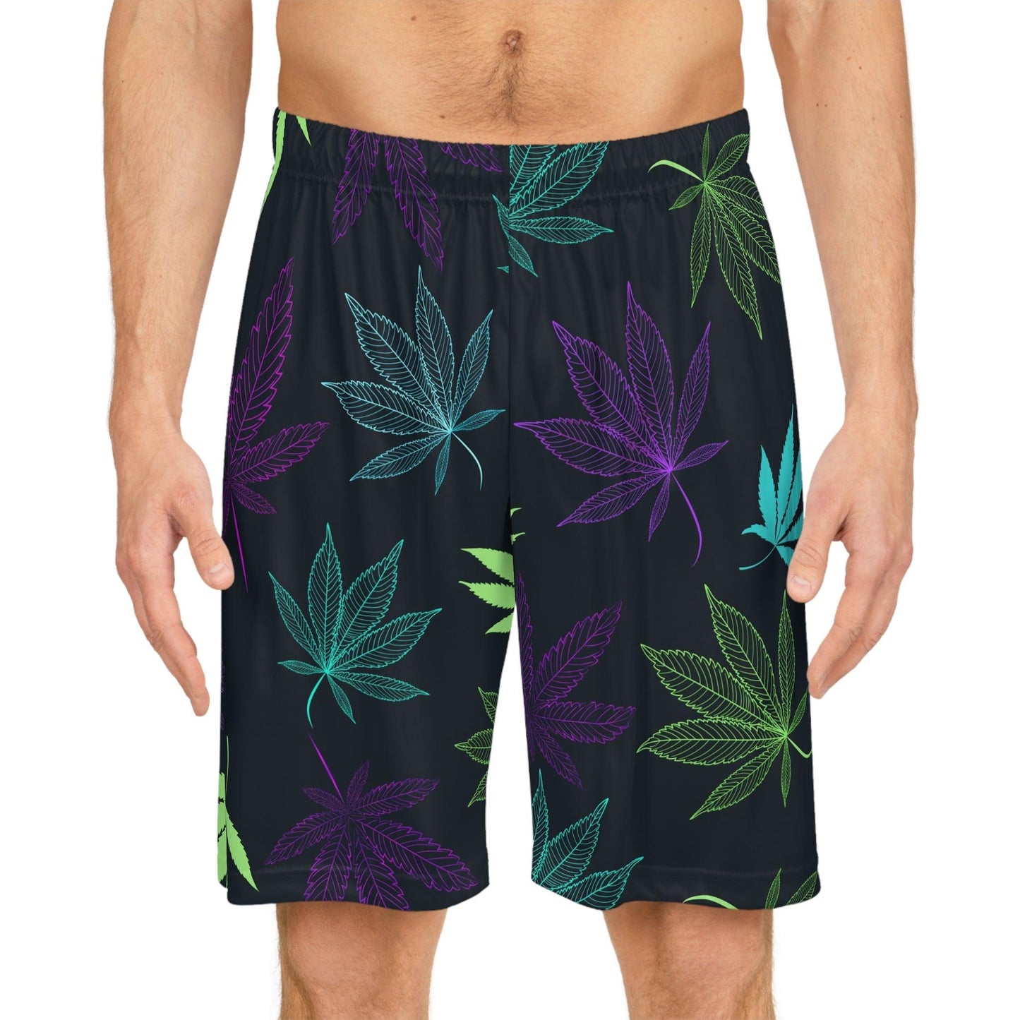 Weed Basketball Shorts - Lizard Vigilante