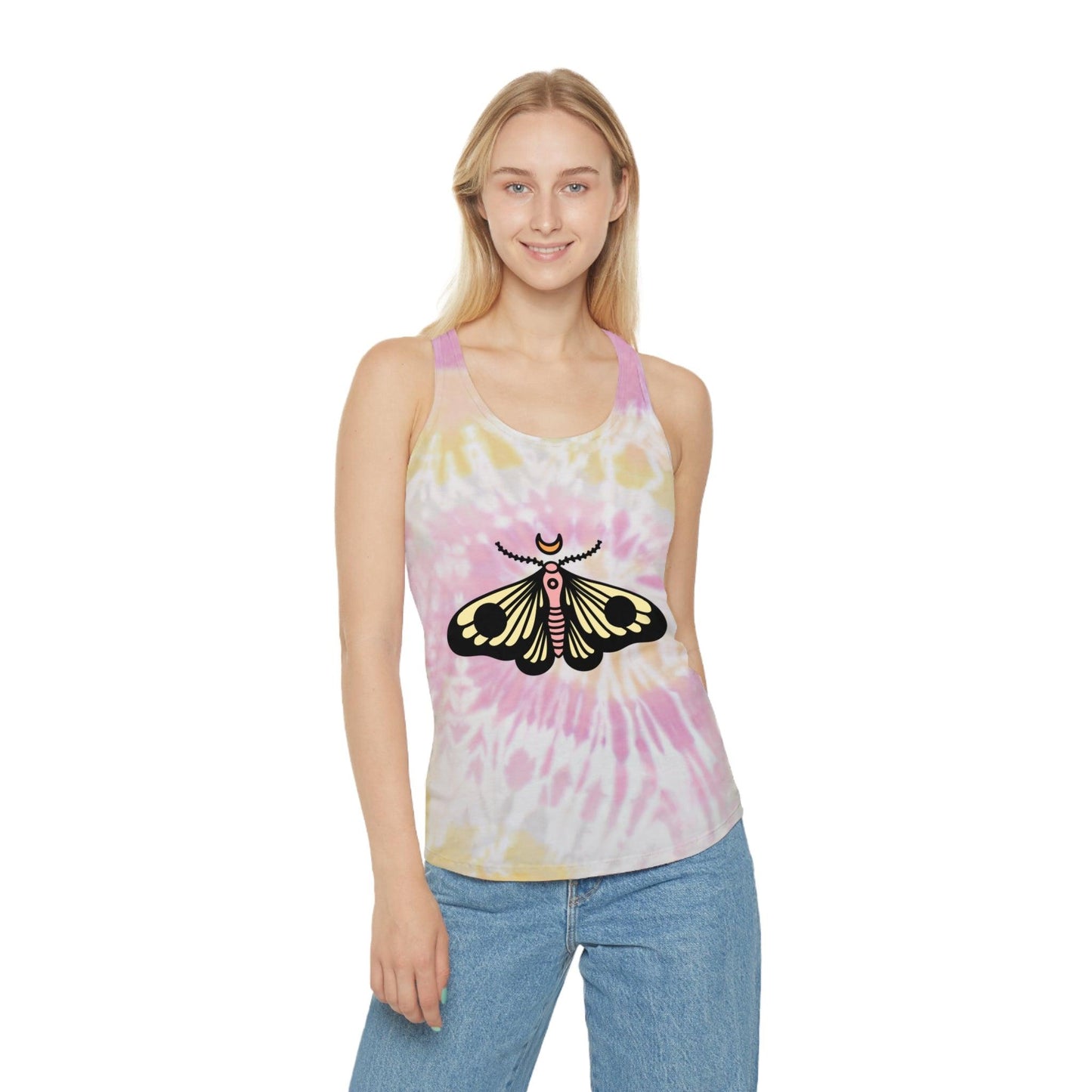 Butterfly Tie Dye Racerback Tank Top - Lizard Vigilante