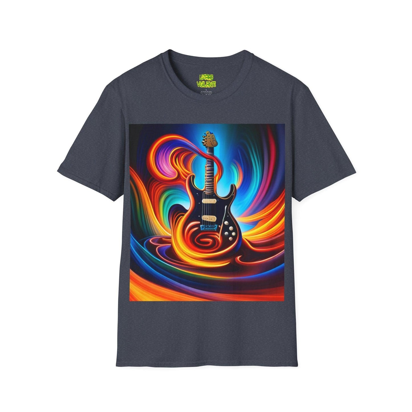 Tornado Guitar Unisex Softstyle T-Shirt - Lizard Vigilante