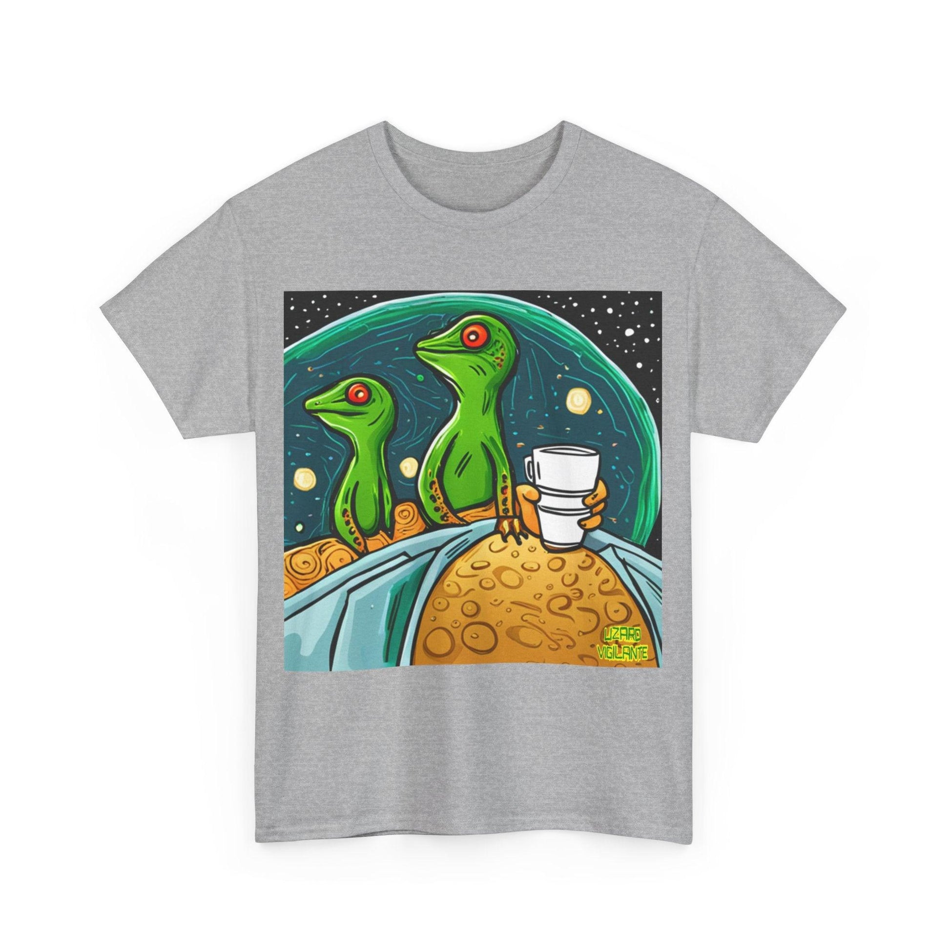 Lizard Vigilante Premium Coffee SideEye Unisex Heavy Cotton Tee - Lizard Vigilante